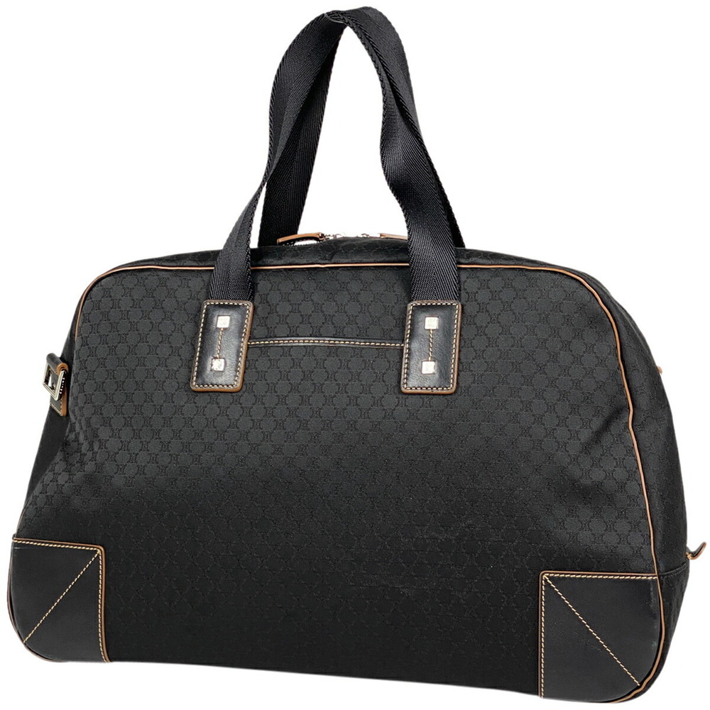 Celine Macadam Boston bag handbag canvas black